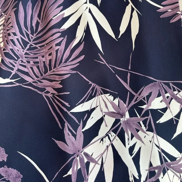 Chaus maxi skirt pencil navy purple size 14 NWT - Picture 5 of 10